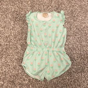The Beaufort Bonnet Company Marion Rose Romper Sz 6 (fits like a 3T or 4T)